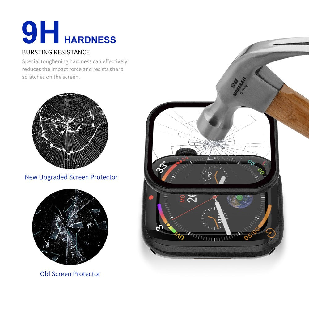 Skärmskydd i härdat glas med PC-ram-Apple Watch-2 Form