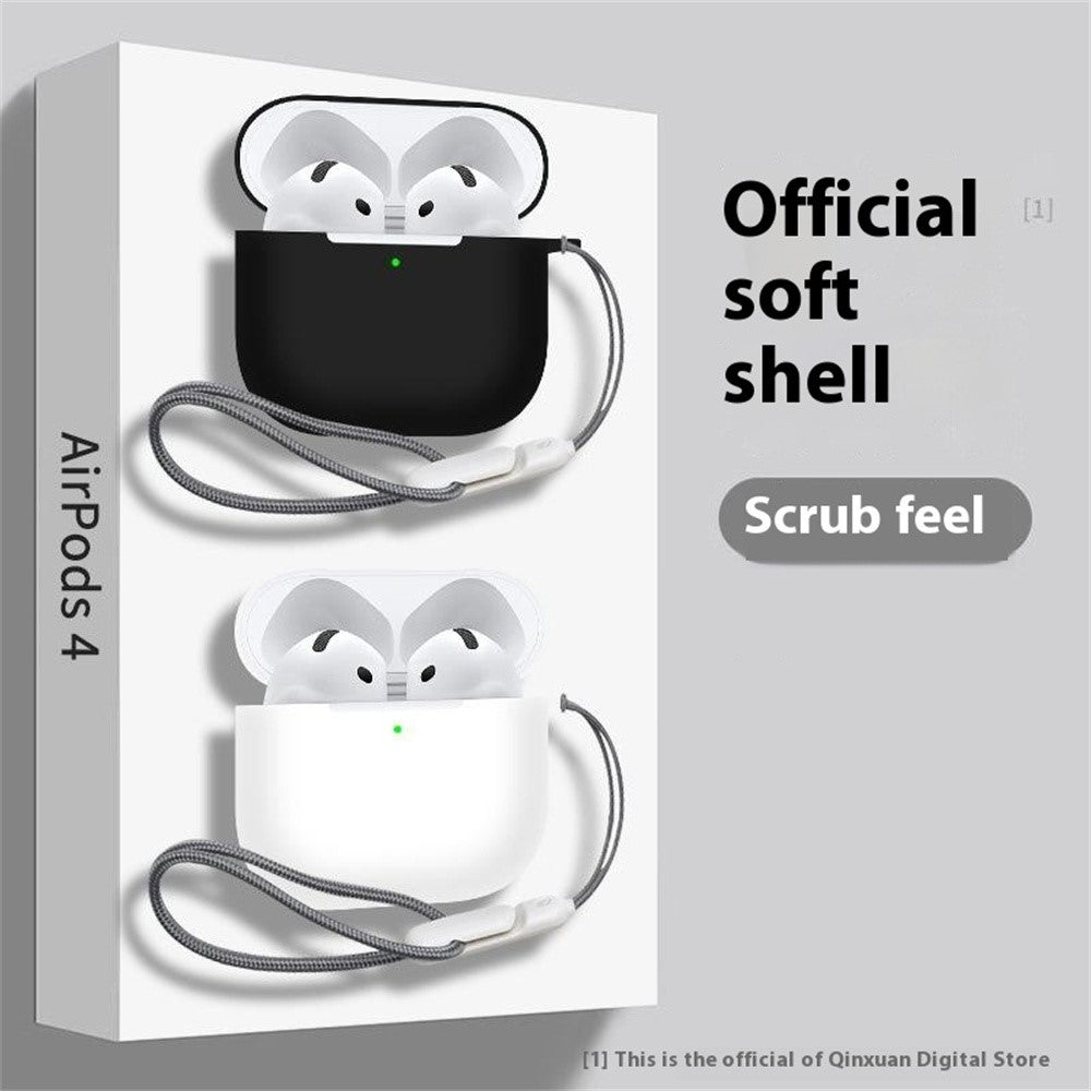 Silikonfodral med snodd och Bluetooth-skydd-AirPods-2 Form