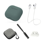 5-i-1 skyddskit med fodral, snodd och tillbehör AirPods 4 Midnattsgrön